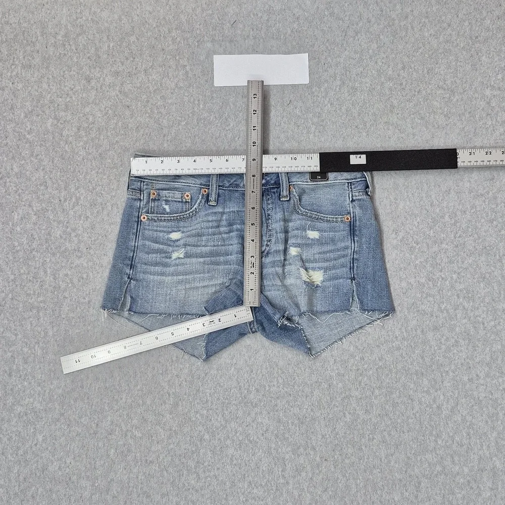Abercrombie & Fitch Women Shorts 24 Blue Denim Jean Shorts The A&F NWT